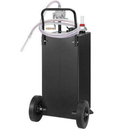 30Gallon Fuel Caddy Portable Fuel Storage Tank With Wheels  Manual Transfer Pump  GasolineDiesel Co 8