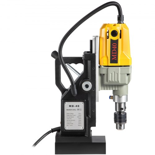2697lbf12000N Portable Electric Mag Drill Press With 7 Bits 1100W 580 RPM Max Speed Magnetic Drilli 7