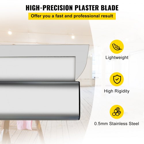 Drywall Skimming Blade Set 102432in Stainless Steel Putty Knife Combo With 3578 Extension Handle 2
