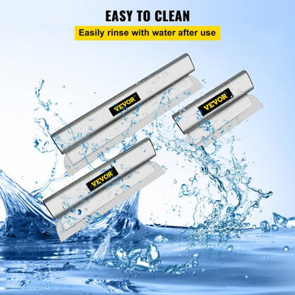 Drywall Skimming Blade Set 102432in Stainless Steel Putty Knife Combo With 3578 Extension Handle 5