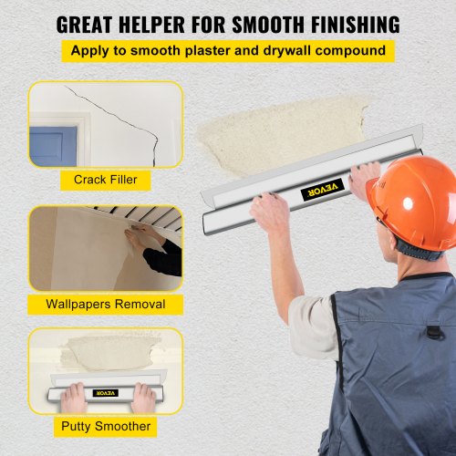 40 European Stainless Steel Construction Knife Aluminum Blade Profile Smoothing Knockdown Spatula F 2