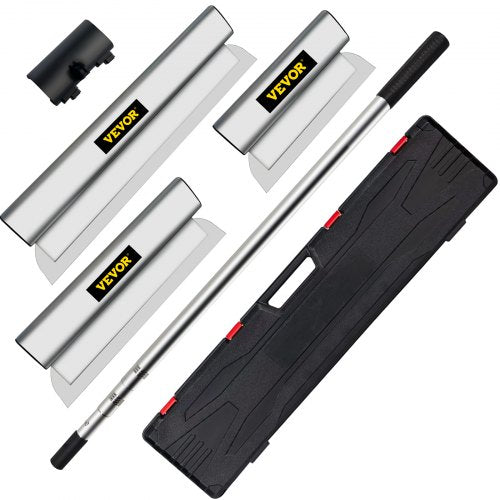 Drywall Skimming Blade Set 101624in Stainless Steel Putty Knife Combo With 3578 Extension Handle 1