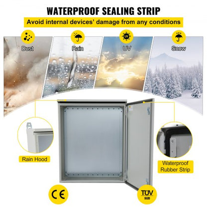 HeavyDuty NEMA 4 Junction Box ColdRolled Carbon Steel IP65 Waterproof Hinged Lockable Design With R 4