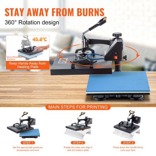 5 In 1 Heat Press 15 X 15 Digital Clamshell Sublimation Machine For DIY Mug Cap Plate  TShirt Trans 6