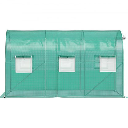 12x7x7 Ft WalkIn Tunnel Greenhouse Portable Plant Hot House With Galvanized Steel Frame Zippered Do 7