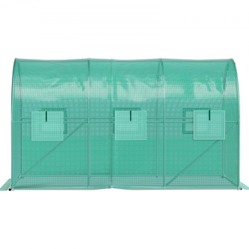 12x7x7 Ft WalkIn Tunnel Greenhouse Portable Plant Hot House With Galvanized Steel Frame Zippered Do 9