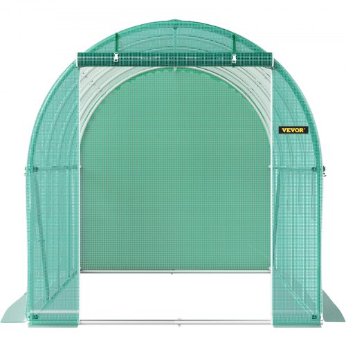 148 X 66 X 66 Ft Portable Plant Hot House Galvanized Steel Hoops 8 RollUp Windows  Zippered Door 8