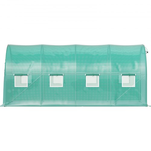 148 X 66 X 66 Ft Portable Plant Hot House Galvanized Steel Hoops 8 RollUp Windows  Zippered Door 7