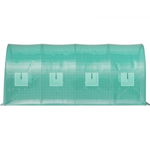 148 X 66 X 66 Ft Portable Plant Hot House Galvanized Steel Hoops 8 RollUp Windows  Zippered Door 9