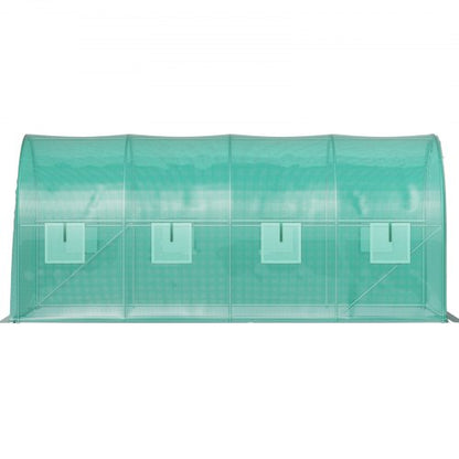 148 X 66 X 66 Ft Portable Plant Hot House Galvanized Steel Hoops 8 RollUp Windows  Zippered Door 9