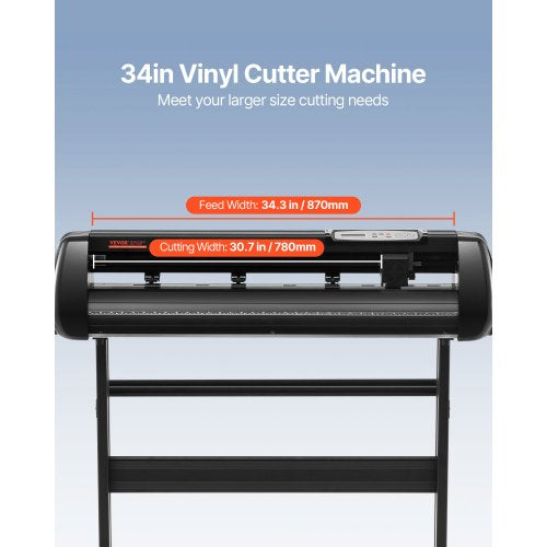 34 Bluetooth Vinyl Cutter Machine Professional Cutting Plotter With Steel Roller Shaft Sign Master  2