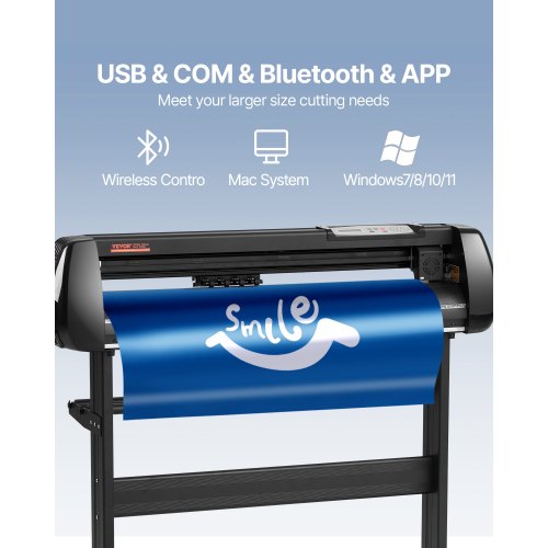 34 Bluetooth Vinyl Cutter Machine Professional Cutting Plotter With Steel Roller Shaft Sign Master  3