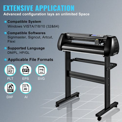 34 Bluetooth Vinyl Cutter Machine Professional Cutting Plotter With Steel Roller Shaft Sign Master  6