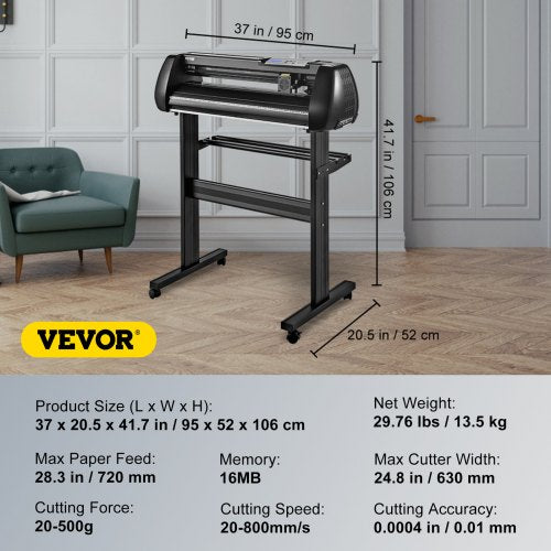 28in Bluetooth Vinyl Cutter Machine 400in10m Steel Roller Shaft SignMaster Software Adjustable Spee 7