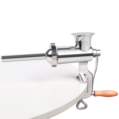 Stainless Steel Manual Meat Grinder Hand Operated Meat Grinding Machine With Tabletop Clamp 2 Grind 10
