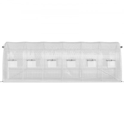 20x10x7 Ft WalkIn Tunnel Greenhouse Portable Plant Hot House With Galvanized Steel Hoops 3 Top Beam 8