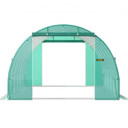 20x10x7 Ft WalkIn Greenhouse Portable Plant Hot House With Galvanized Steel Hoops 3 Top Beams 2 Zip 8