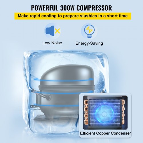 6L16 Gal Commercial Slushy Machine 300W Stainless Steel Frozen Drink Maker Makes 25 Cups  Perfect F 4