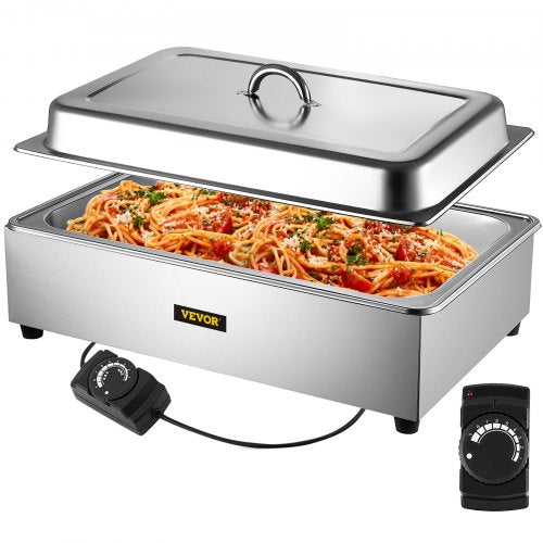 Commercial Food Warmer 95 Qt Stainless Steel Bain Marie Buffet Steamer With Lid FullSize 1 Pot Stea 1