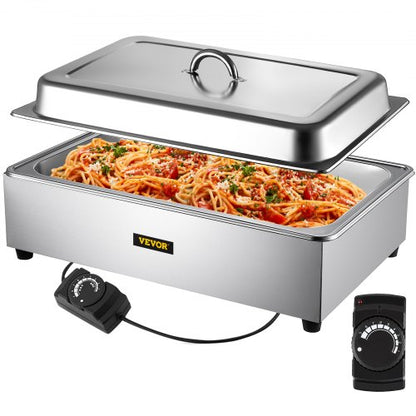 Commercial Food Warmer 95 Qt Stainless Steel Bain Marie Buffet Steamer With Lid FullSize 1 Pot Stea 1
