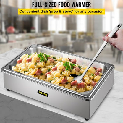 Commercial Food Warmer 95 Qt Stainless Steel Bain Marie Buffet Steamer With Lid FullSize 1 Pot Stea 2