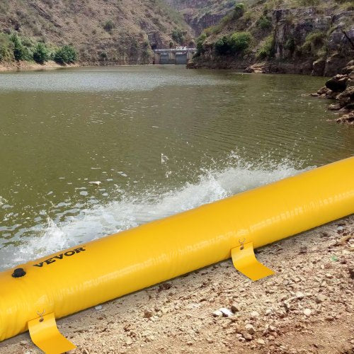 12 ft Length x 12 in Height Sandbag Alternative, Reusable PVC Water Barrier for Flooding, Great Waterproof Effect