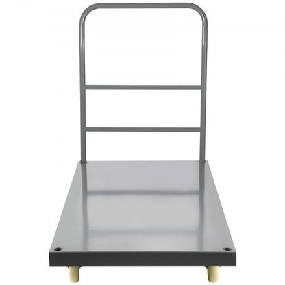 2000 Lb Capacity Flatbed Cart 47 X 24 Steel Platform Truck With Detachable Handle  5 Swivel Casters 8