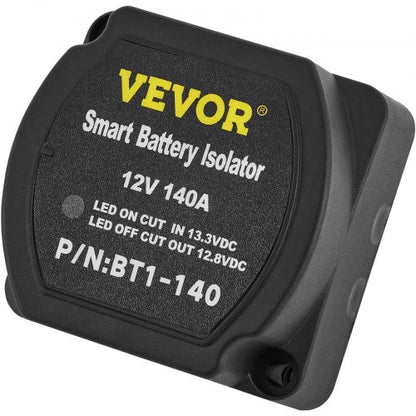 12V 140AMP Automatic Dual Battery Isolator Kit With 6mtr Cables Voltage Sense Relay VSR For RV Mari 8