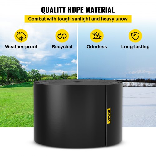 40 Ft X 10 Inch Recycled HDPE Landscape Edging Flexible Coiled Terrace Board For Lawn Garden  Yard  4