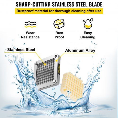 3 PCS 38 French Fry Cutter Blades With 6 Extra Knives Stainless Steel Replacement Dicer Parts 5