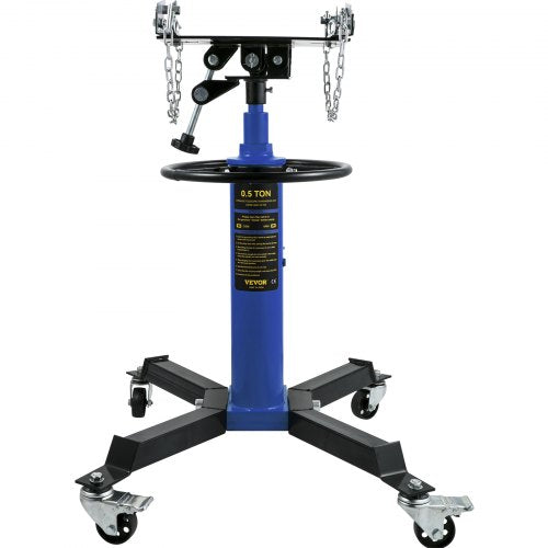 1100 Lbs Hydraulic Telescoping Transmission Jack 2Stage Floor Jack Stand With Foot Pedal  360 Swive 8