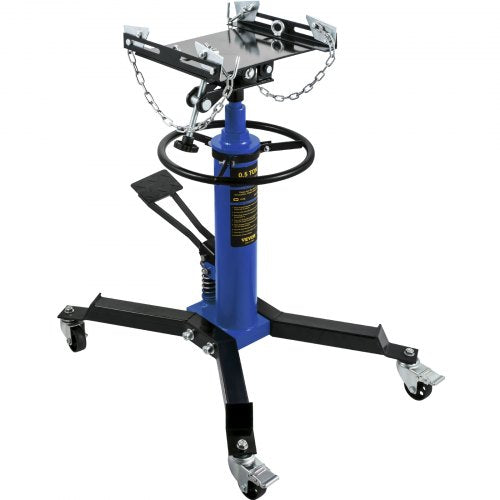 1100 Lbs Hydraulic Telescoping Transmission Jack 2Stage Floor Jack Stand With Foot Pedal  360 Swive 7