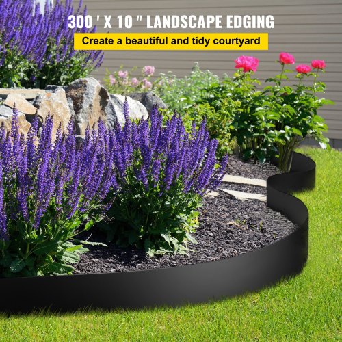 300 Ft Professional Landscape Edging 10 Inch Depth Recycled HDPE Coiled Terrace Board  Flexible Bor 2