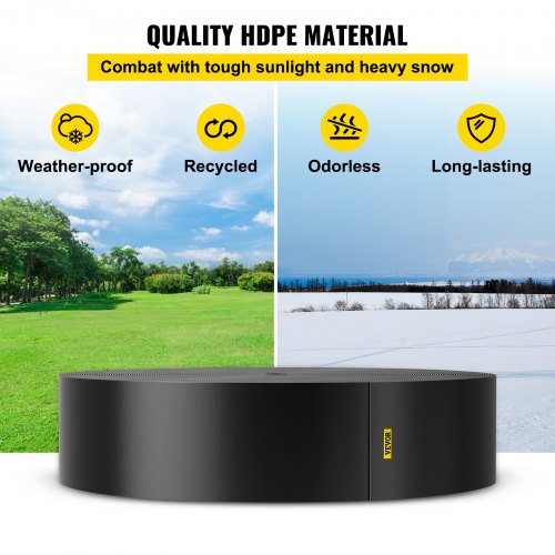 300 Ft Professional Landscape Edging 10 Inch Depth Recycled HDPE Coiled Terrace Board  Flexible Bor 4