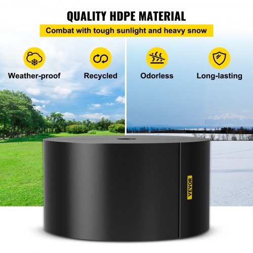 60 Ft Landscape Edging 10 Inch Depth Recycled HDPE Coiled Terrace Board Flexible Bender Border For  4