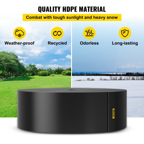 150 Ft X 10 Inch Depth Landscape Edging Recycled HDPE Coiled Terrace Board  Flexible Bender Border  4