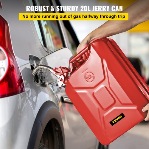 53 Gallon  20L Portable Jerry Gas Can With Flexible Spout System Rustproof  HeatResistant Steel Fue 2