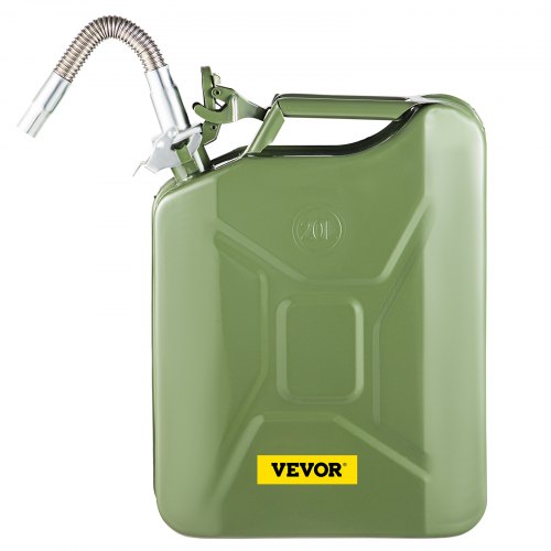 HeavyDuty 53 Gallon  20L MilitaryStyle Jerry Can Rustproof Steel Fuel Container With Flexible Spout 8