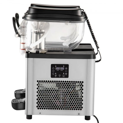 Commercial Slushy Machine Tanks Cups, Stainless Steel Margarita Smoothie Frozen Drink Maker, Perfect for Supermarkets