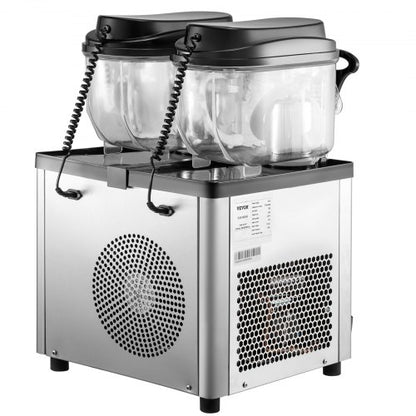 Commercial Slushy Machine Tanks Cups, Stainless Steel Margarita Smoothie Frozen Drink Maker, Perfect for Supermarkets
