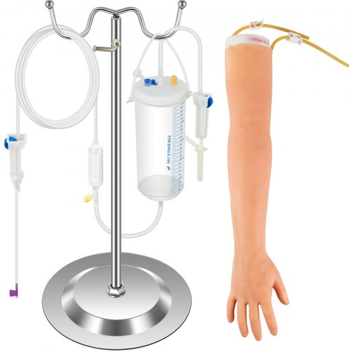 High Simulation IV Practice Arm Kit, Phlebotomy Training Set for IV Venipuncture & Intravenous Skills, Nursing Students
