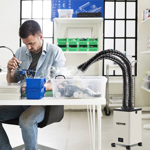 Professional Soldering Smoke Extractor, Speed Purifier with HEPA & Carbon Filter for Soldering, Welding, Laser Engraving