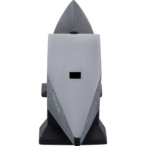 Cast Iron Anvil Single Horn with Large Countertop & Stable Base, High Hardness Round Horn Anvil for Bending, Shaping