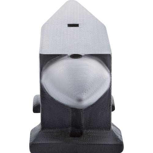 Cast Iron Anvil Single Horn with Large Countertop & Stable Base, High Hardness Round Horn Anvil for Bending, Shaping