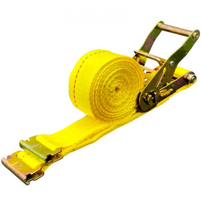 E Track Ratchet Strap Kit, Heavy-Duty E-Track Straps, LBS Breaking Strength, Polyester Webbing, Spring Fitting & Ratchet