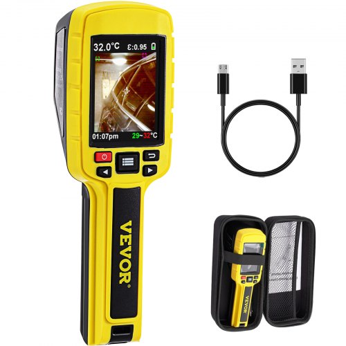 IR Resolution Thermal Imaging Camera with Display, Built-in SD Card & Rechargeable Li-ion Battery