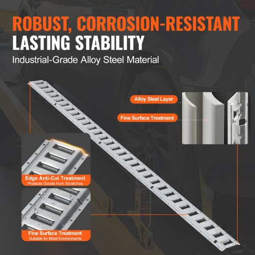Heavy-Duty E Track Tie-Down Rail Kit, E-Tracks Set with Steel Rails, O-Rings, Tie-Offs & End Caps for Cargo, Motorcycle