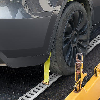 Heavy-Duty E Track Tie-Down Rail Kit, E-Tracks Set with Steel Rails, O-Rings, Tie-Offs & End Caps for Cargo, Motorcycle