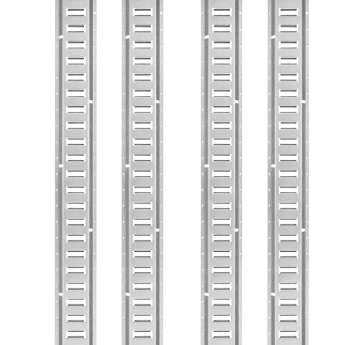 Heavy-Duty E Track Tie-Down Rail Kit, E-Tracks Set with Steel Rails, O-Rings, Tie-Offs & End Caps for Cargo, Motorcycle