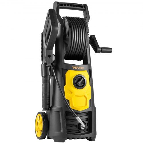 Electric Pressure Washer PSI, Max GPM Power Washer with Hose Reel, Quick Connect Nozzles & Foam Cannon